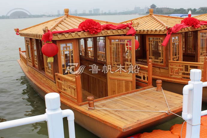 4.8米小畫(huà)舫(原木色）